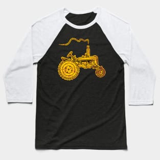 silhouette of an old farming machines Baseball T-Shirt